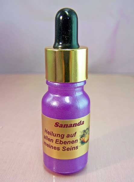 Chakraöl Sananda, Duftkomposition für die Seele Violettglasflasche 10ml